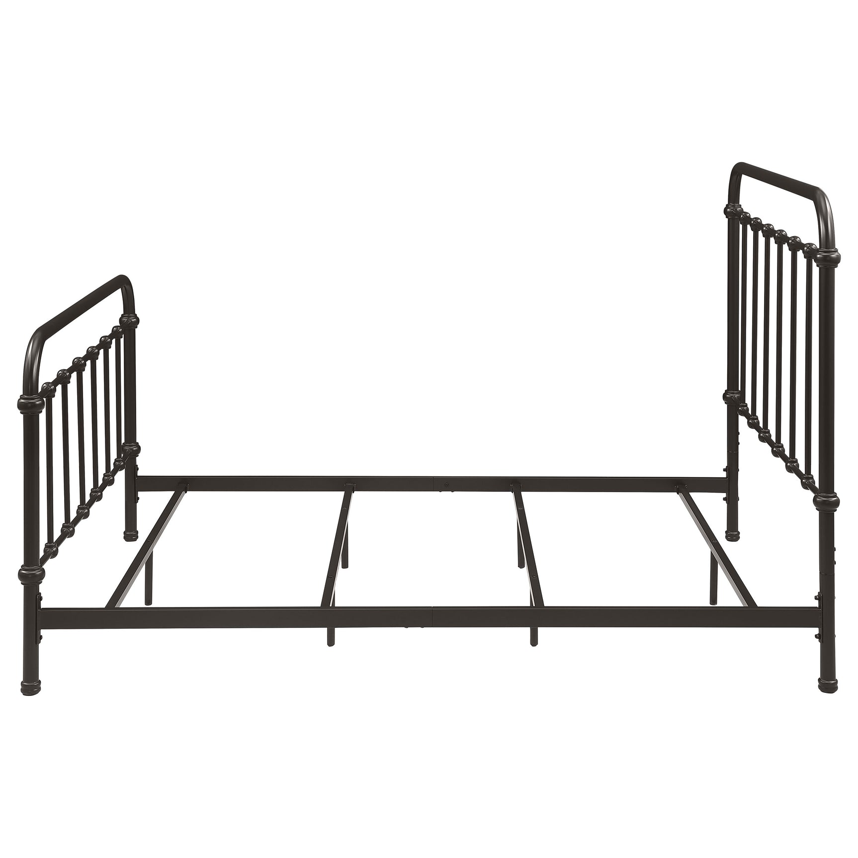 Livingston Dark Bronze Metal Full Open Frame Bed - Ornate Home