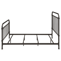 Livingston Dark Bronze Metal Full Open Frame Bed - Ornate Home