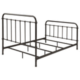 Livingston Dark Bronze Metal Full Open Frame Bed - Ornate Home