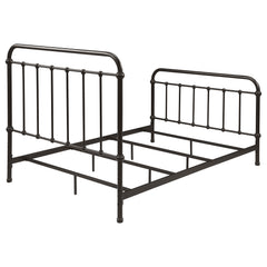 Livingston Dark Bronze Metal Full Open Frame Bed - Ornate Home