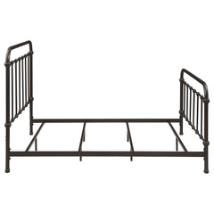 Livingston Dark Bronze Metal Full Open Frame Bed - Ornate Home