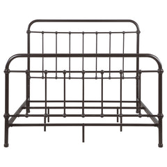 Livingston Dark Bronze Metal Queen Open Frame Bed - Ornate Home