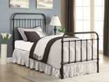 Livingston Dark Bronze Metal Twin Open Frame Bed - Ornate Home