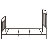 Livingston Dark Bronze Metal Twin Open Frame Bed - Ornate Home