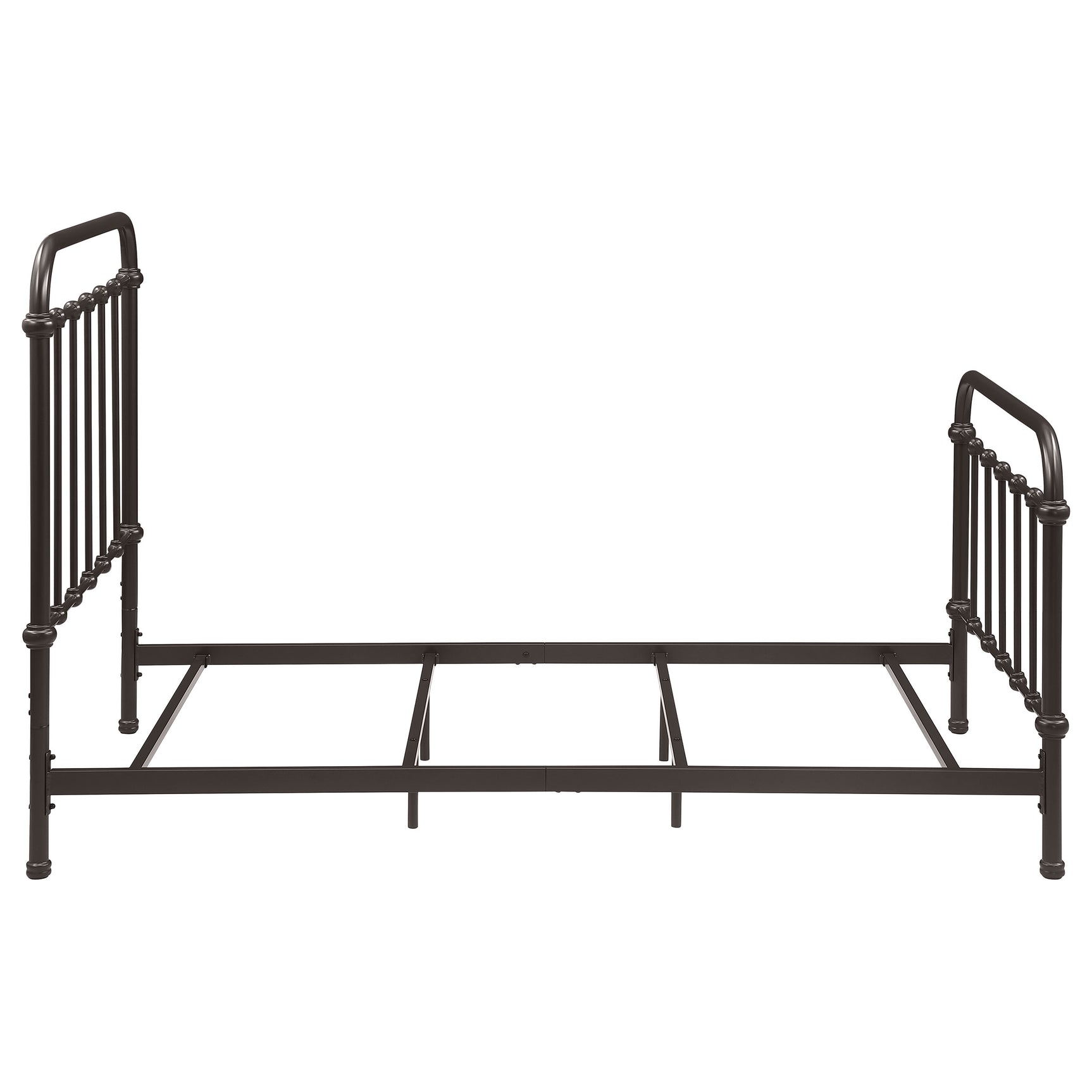 Livingston Dark Bronze Metal Twin Open Frame Bed - Ornate Home