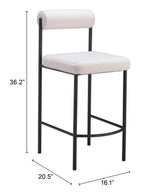 Livorno Ivory Counter Stool (Set of 2) - Ornate Home
