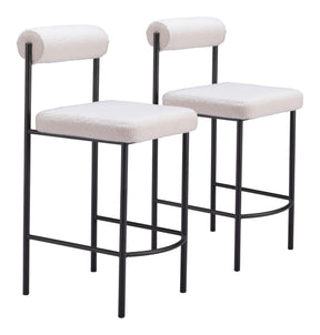 Livorno Ivory Counter Stool (Set of 2) - Ornate Home