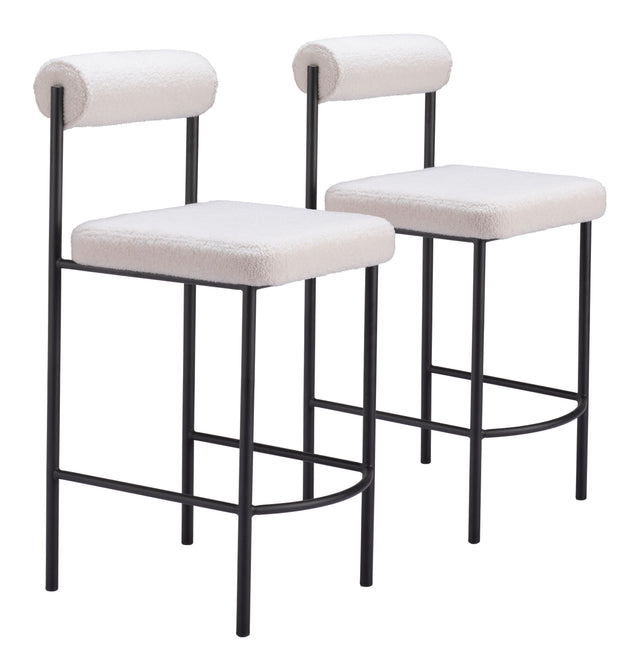 Livorno Ivory Counter Stool (Set of 2) - Ornate Home
