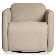 Livvy Taupe Power Motion Swivel Chair - Ornate Home
