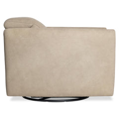 Livvy Taupe Power Motion Swivel Chair - Ornate Home