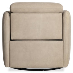 Livvy Taupe Power Motion Swivel Chair - Ornate Home