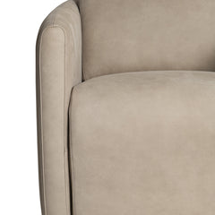 Livvy Taupe Power Motion Swivel Chair - Ornate Home