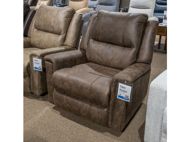 Lixtowel Walnut Rocker Recliner (Online Special Price) - Ornate Home
