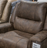 Lixtowel Walnut Rocker Recliner (Online Special Price) - Ornate Home