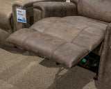 Lixtowel Walnut Rocker Recliner (Online Special Price) - Ornate Home