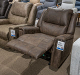 Lixtowel Walnut Rocker Recliner (Online Special Price) - Ornate Home