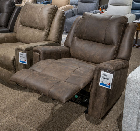 Lixtowel Walnut Rocker Recliner (Online Special Price) - Ornate Home