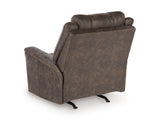 Lixtowel Walnut Rocker Recliner - Ornate Home