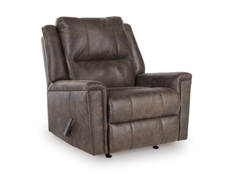 Lixtowel Walnut Rocker Recliner - Ornate Home