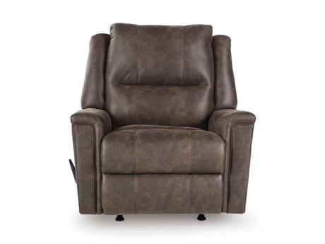 Lixtowel Walnut Rocker Recliner - Ornate Home