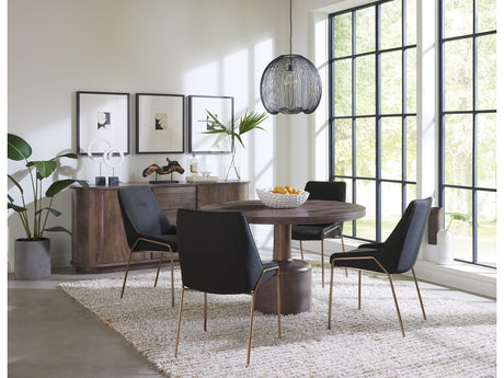 Liyana Natural Tan Solid Wood Round Dining Table - Ornate Home