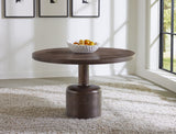 Liyana Natural Tan Solid Wood Round Dining Table - Ornate Home