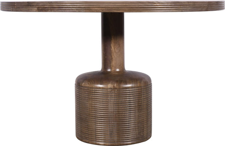 Liyana Natural Tan Solid Wood Round Dining Table - Ornate Home