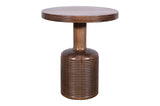 Liyana Solid Wood Round End Table in Natural Tan - Ornate Home