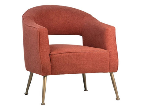 Liza Brick Red Occasional Chair - Ornate Home