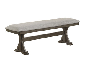 Lloyd Brown/Gray Bench - Ornate Home
