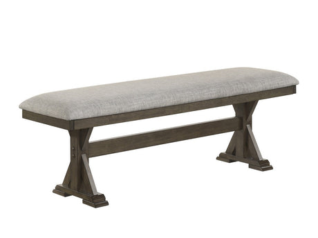Lloyd Brown/Gray Bench - Ornate Home