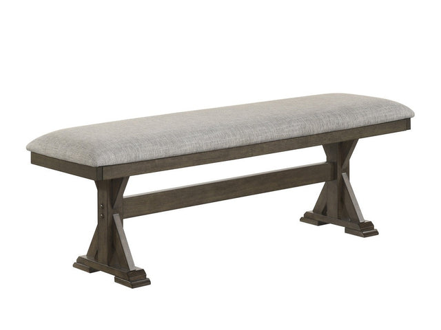 Lloyd Brown/Gray Bench - Ornate Home