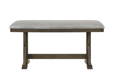 Lloyd Brown/Gray Counter Height Bench - Ornate Home