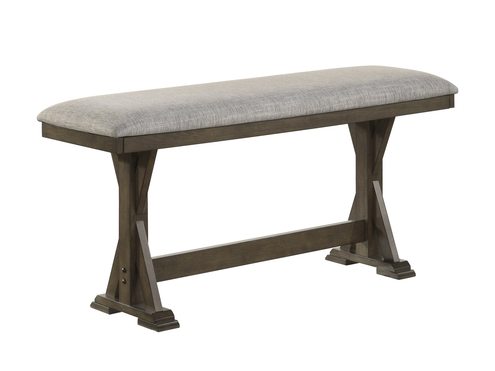 Lloyd Brown/Gray Counter Height Bench - Ornate Home