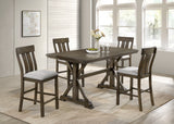 Lloyd Brown Rectangular Counter Height Dining Table - Ornate Home
