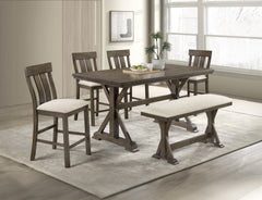 Lloyd Brown/Oat Counter Height Dining Set - Ornate Home