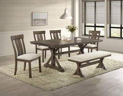 Lloyd Brown/Oat Dining Set - Ornate Home