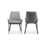 Lloyd Dark Grey Dining Chair (Set of 2) - Ornate Home