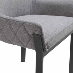 Lloyd Dark Grey Dining Chair (Set of 2) - Ornate Home