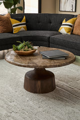 Lloyd Tamarind/Brown Marble Coffee Table - Ornate Home