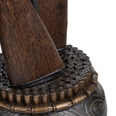 Load Ready Brown Double Barrel Floor Lamp - Ornate Home