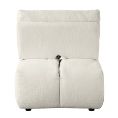 Loanna Beige Modular Armless Chair - Ornate Home