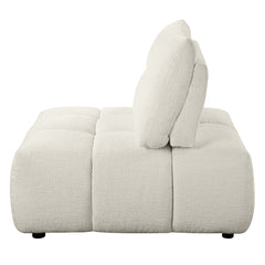 Loanna Beige Modular Armless Chair - Ornate Home