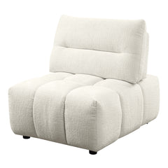 Loanna Beige Modular Armless Chair - Ornate Home