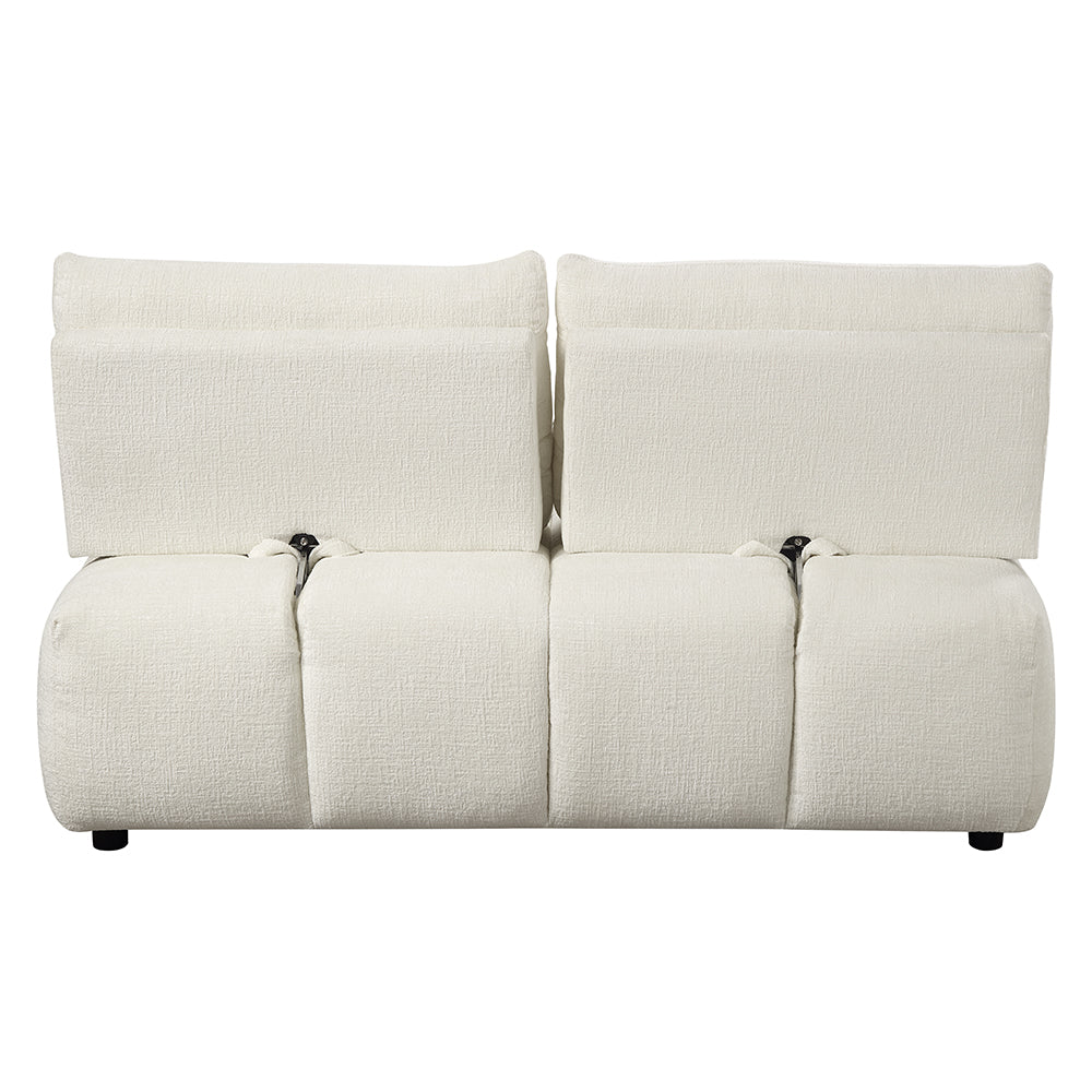 Loanna Beige Modular Loveseat - Ornate Home