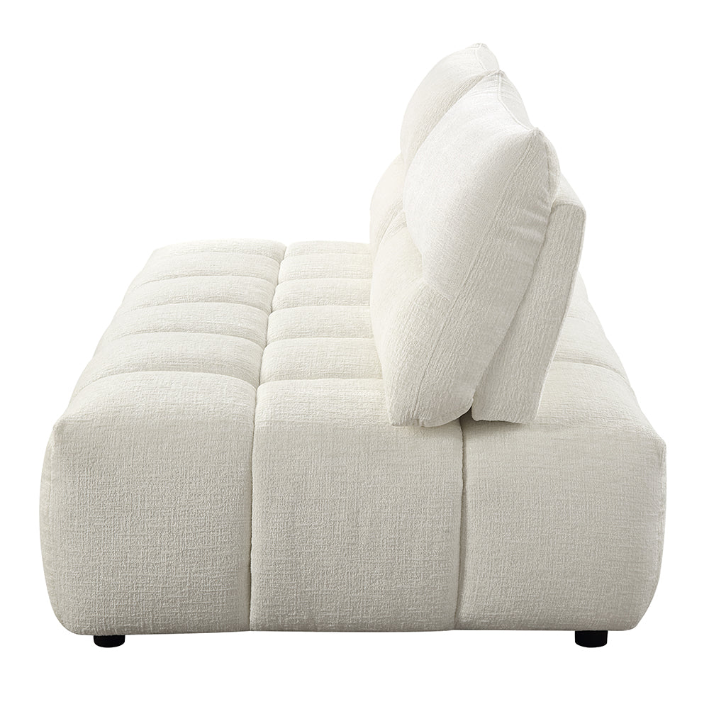 Loanna Beige Modular Loveseat - Ornate Home