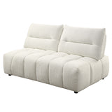 Loanna Beige Modular Loveseat - Ornate Home