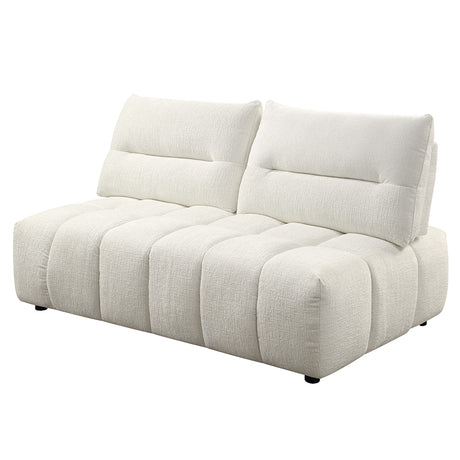 Loanna Beige Modular Loveseat - Ornate Home