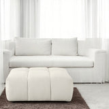 Loanna Beige Ottoman - Ornate Home
