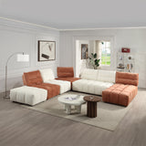 Loanna Beige Ottoman - Ornate Home